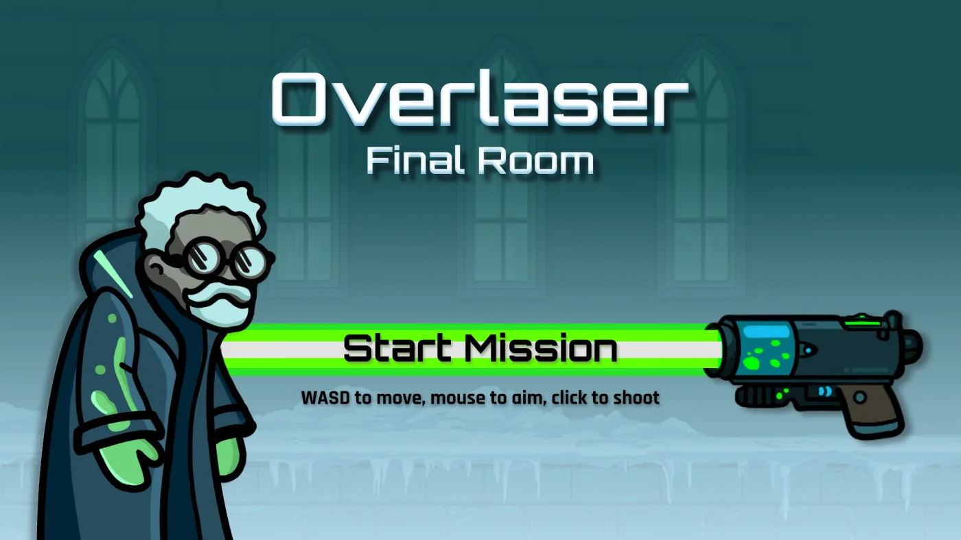 Overlaser: Final Room title screen